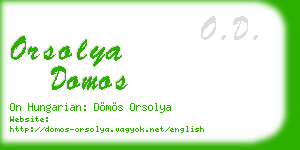 orsolya domos business card